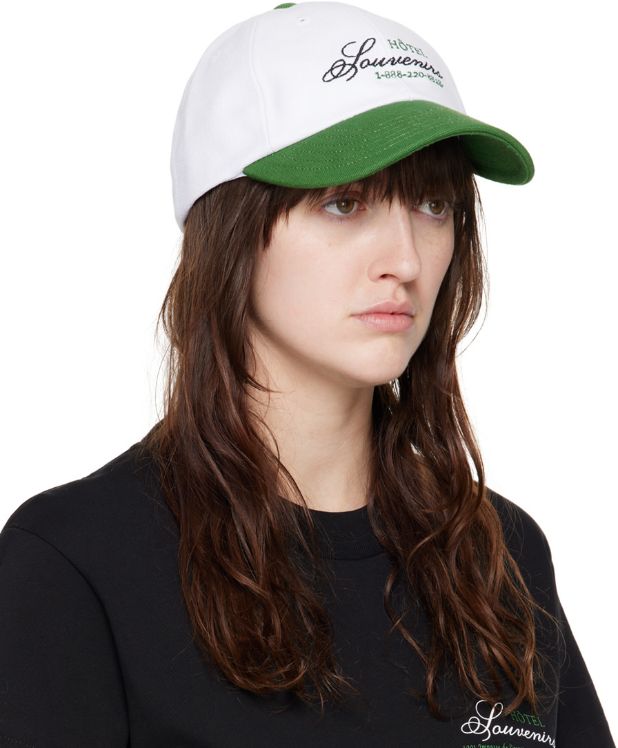 A.P.C.: White JJJJound Edition 'Hôtel Souvenirs' Cap | SSENSE