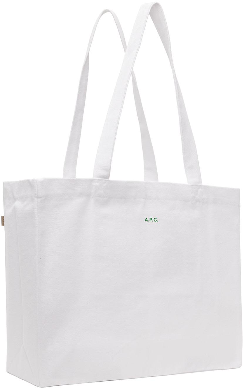 A.P.C.: JJJJoundエディション ホワイト Hôtel Souvenirs トートバッグ