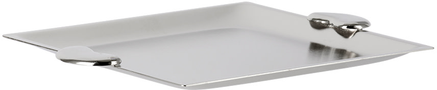 Gohar World - Silver Bean Square Tray