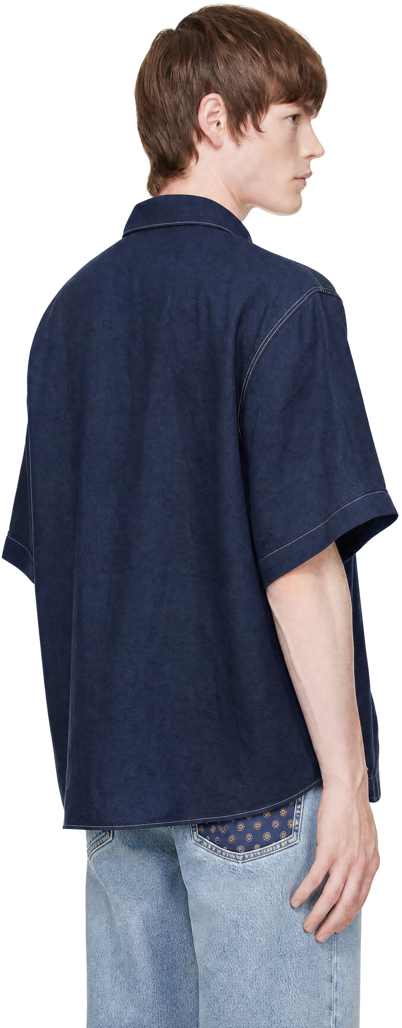 Givenchy - Chemise 'Givenchy 1952' bleu marine