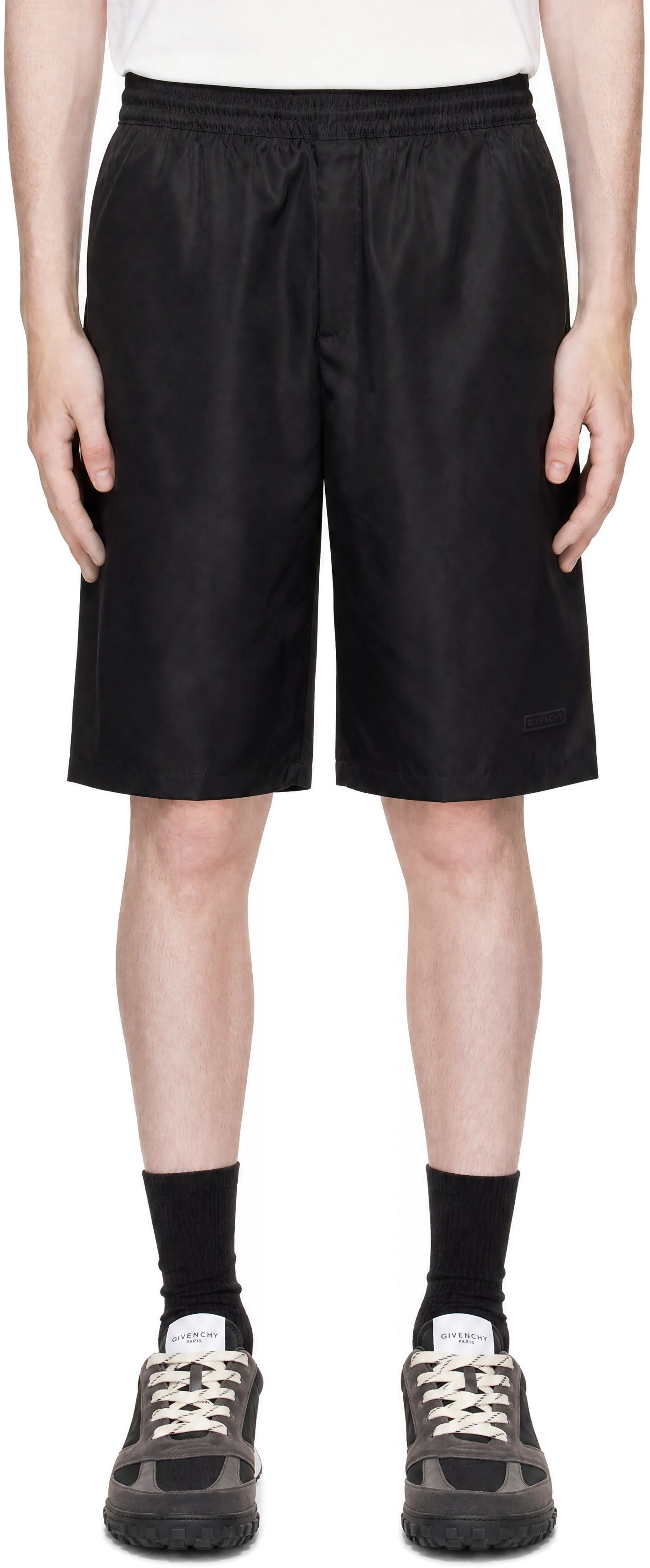 Givenchy - Short de soirée noir à taille élastique