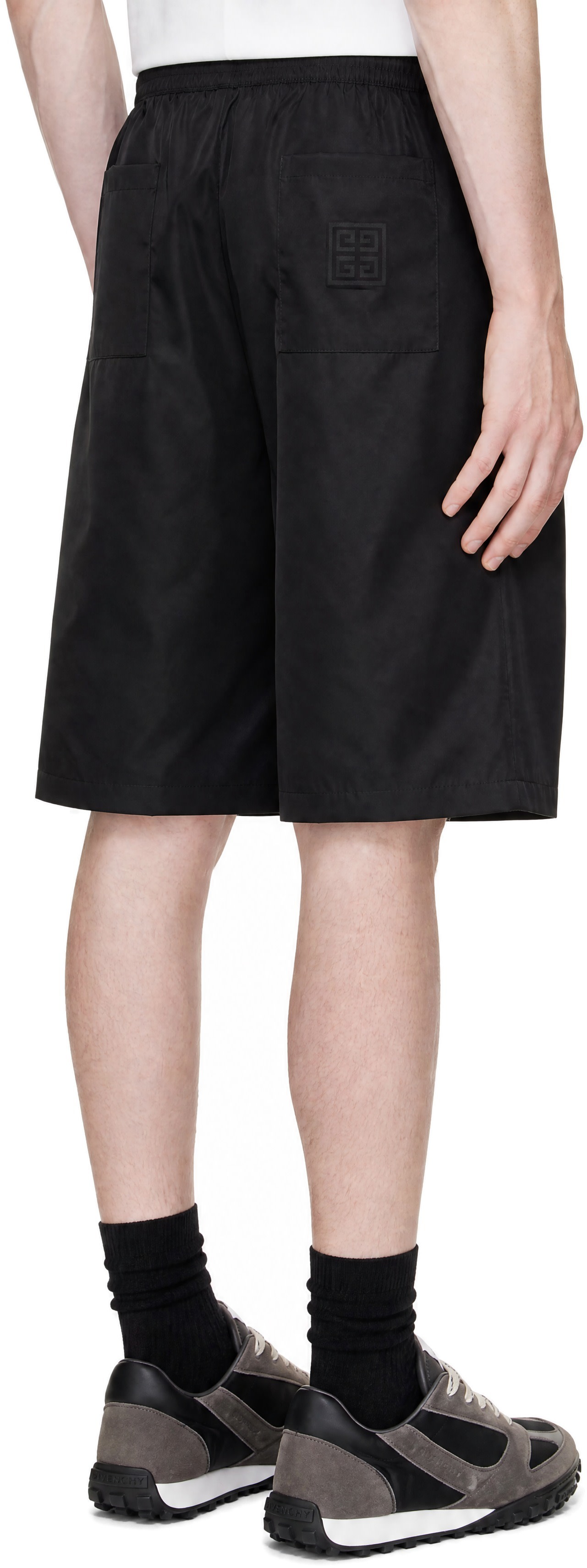 Givenchy - Black Elasticized Formal Shorts