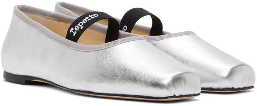 Repetto - Ballerines Lisbeth argentées