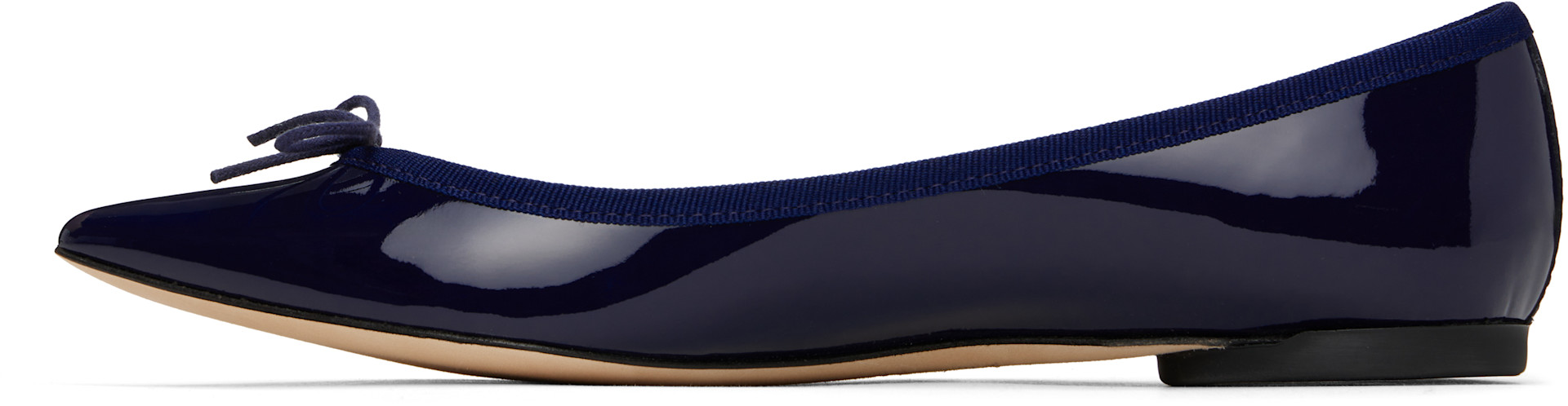 Repetto: ネイビー Brigitte ポインテッドトゥ バレエシューズ