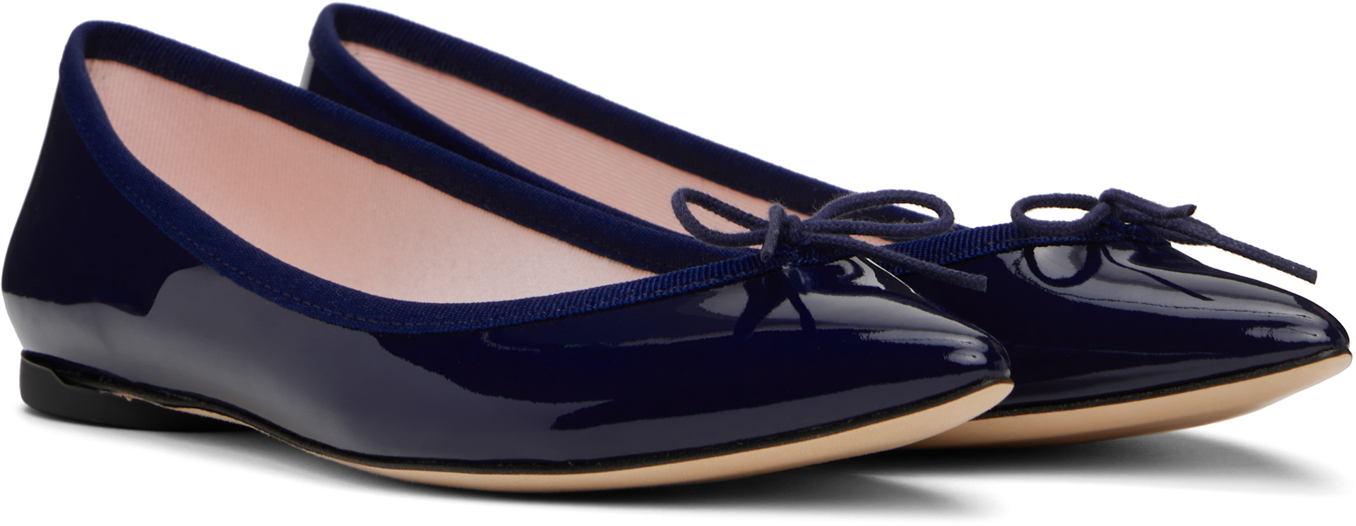 Repetto: ネイビー Brigitte ポインテッドトゥ バレエシューズ