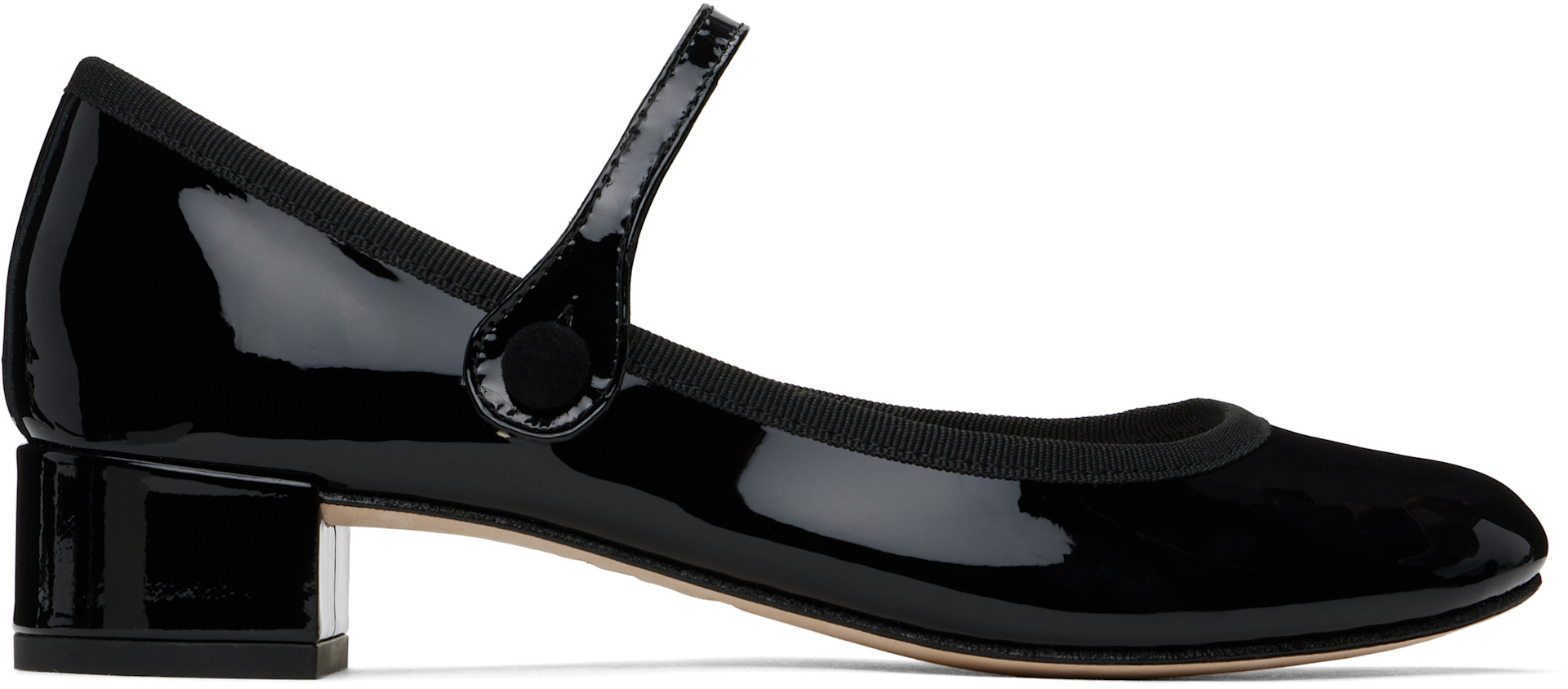 Repetto: ブラック Rose メリージェーン ヒール | SSENSE 日本