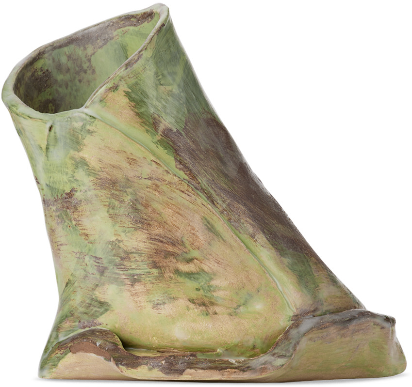LN LAUTH - Vase C5 vert exclusif à SSENSE