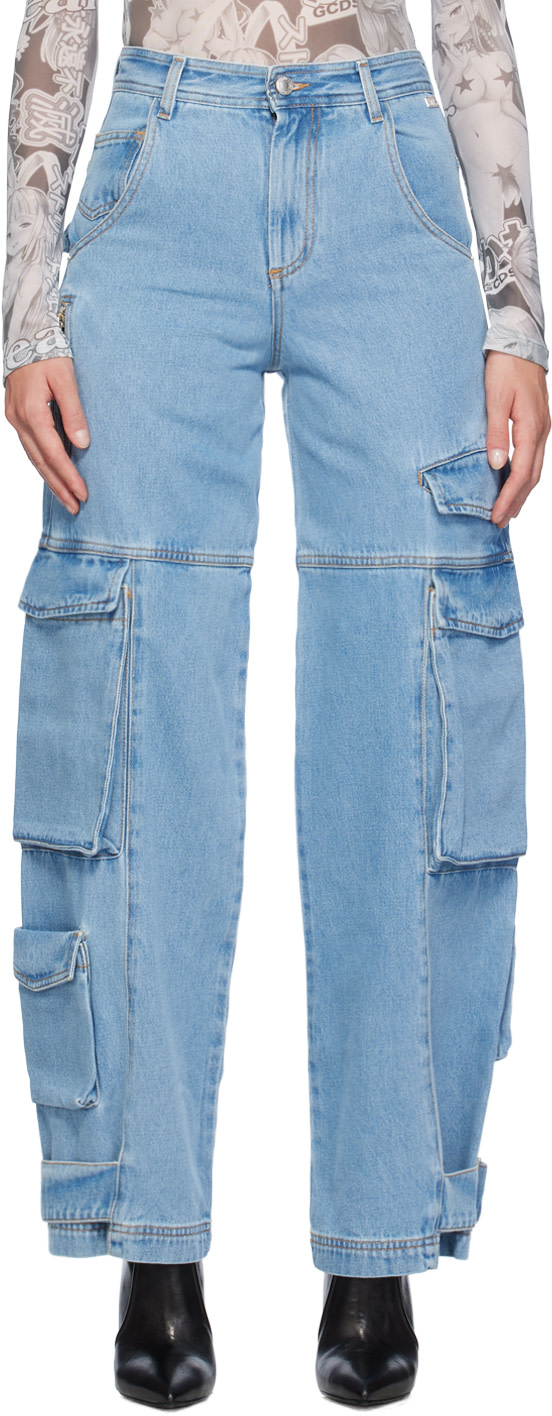 GCDS - Jean cargo bleu