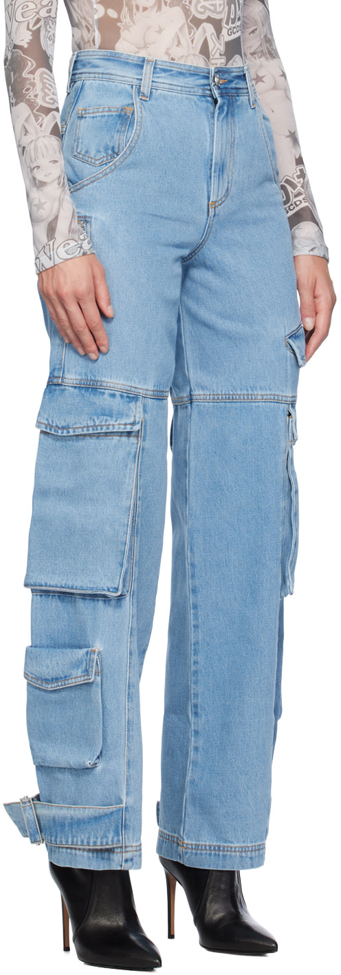 GCDS - Jean cargo bleu
