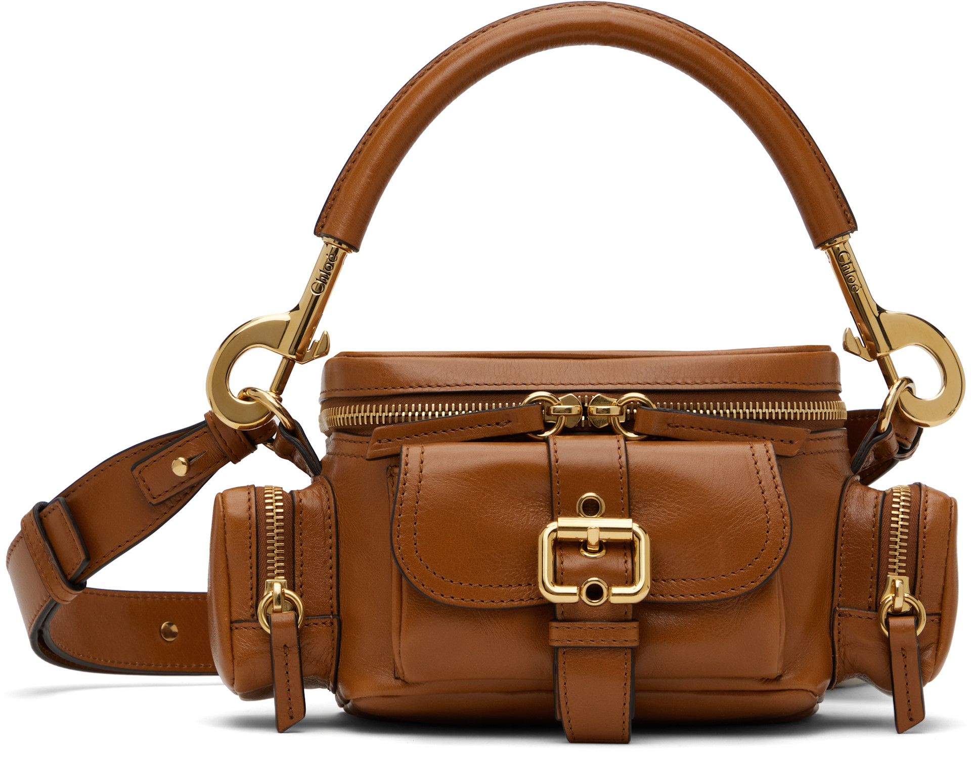Chloé - Petit sac caméra brun clair