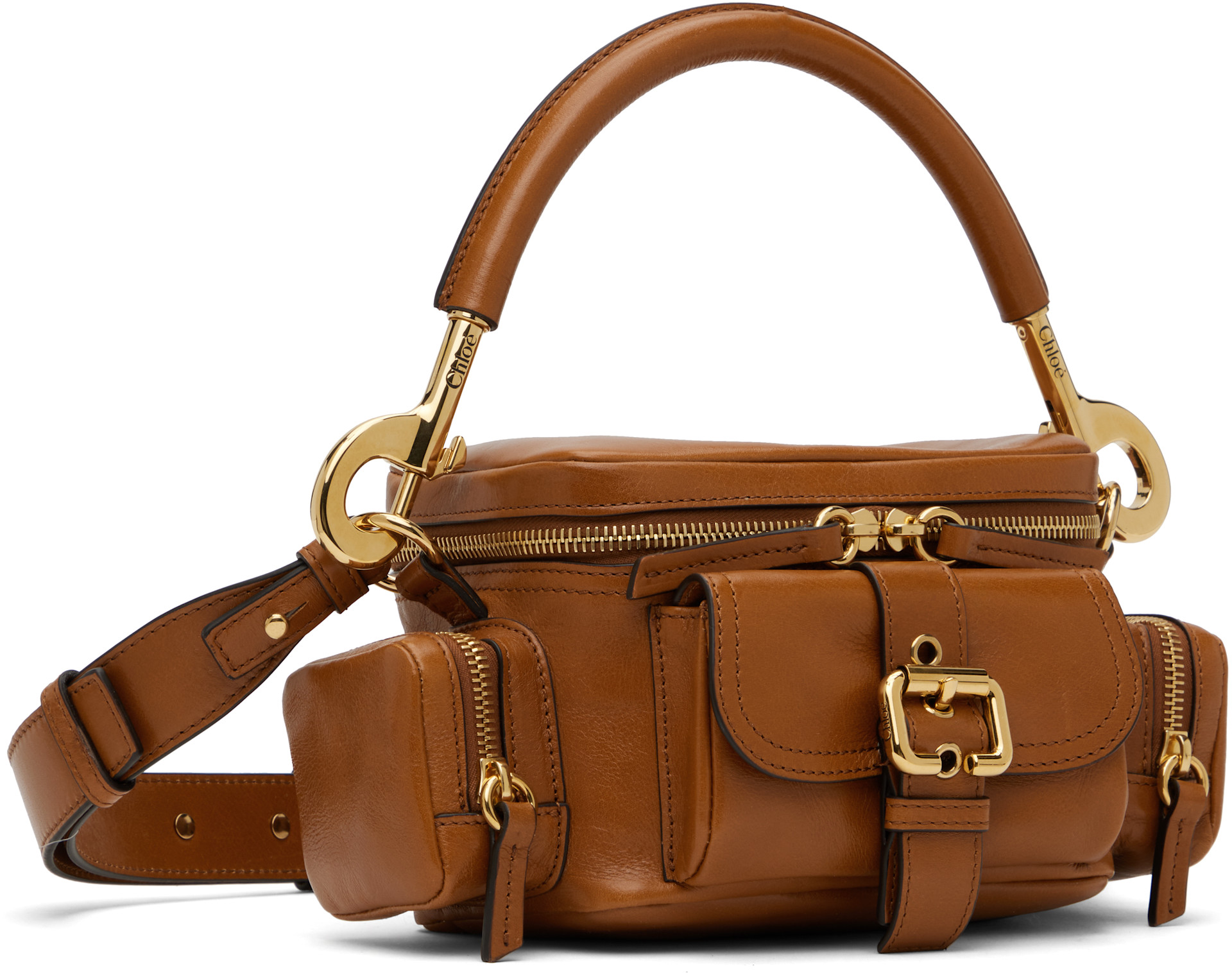 Chloé - Petit sac caméra brun clair