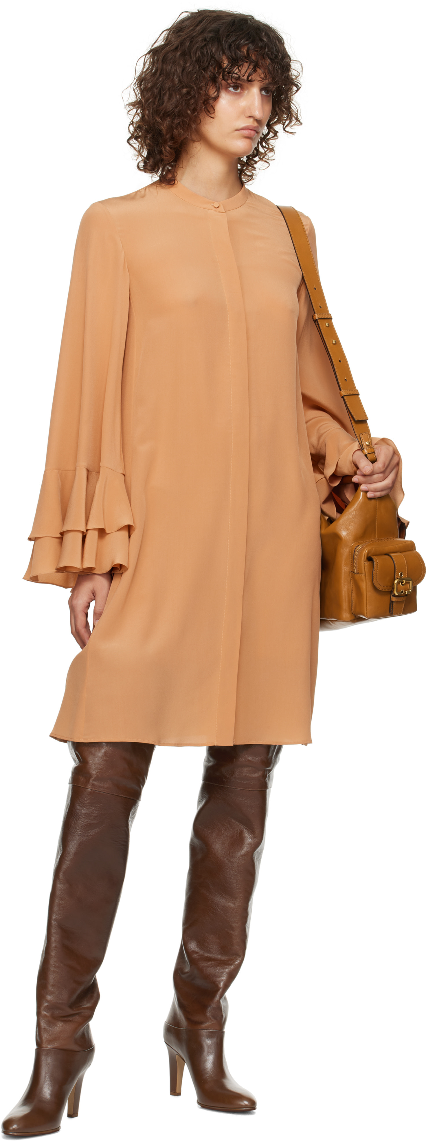 Chloé - Grand sac caméra brun clair