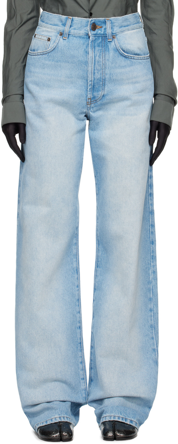 Dries Van Noten: Blue Wide Jeans | SSENSE