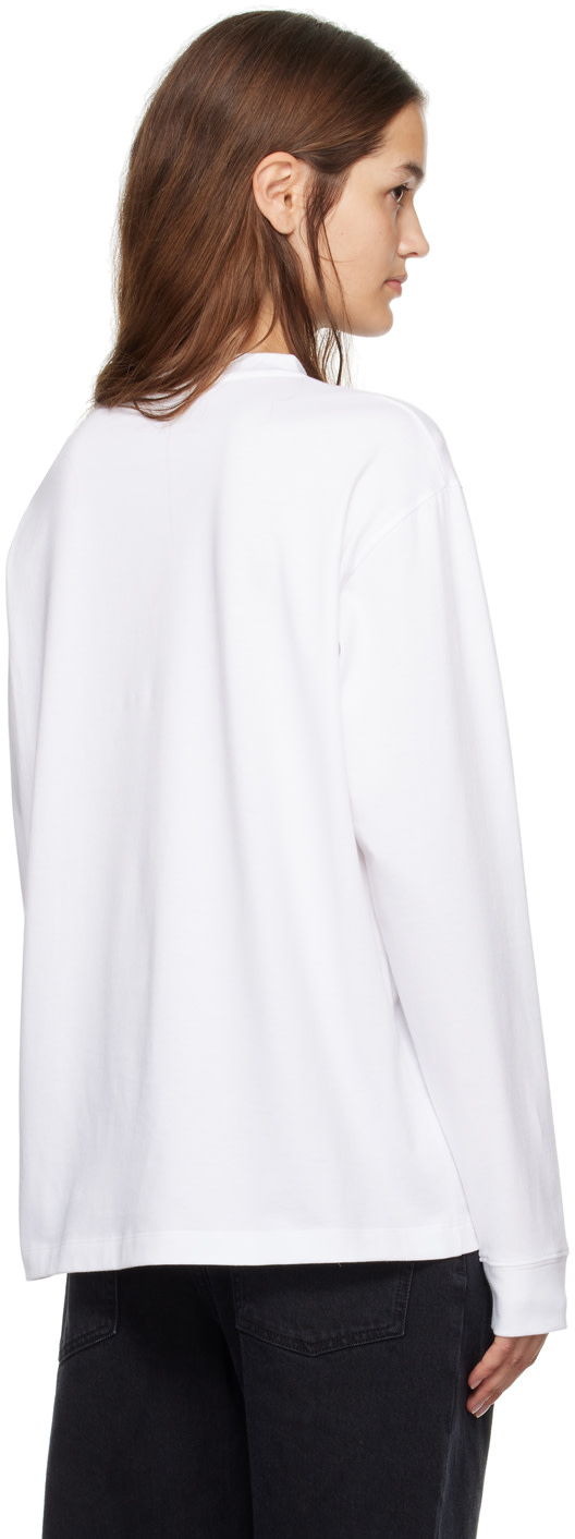 The Row: White Ciles R Long Sleeve T-Shirt | SSENSE