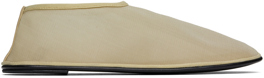 The Row - Chaussons de style chaussette beiges