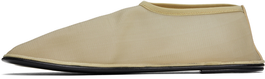 The Row - Chaussons de style chaussette beiges