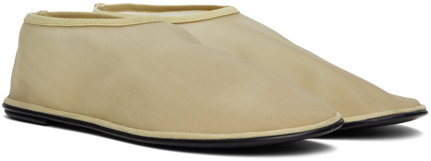 The Row - Chaussons de style chaussette beiges