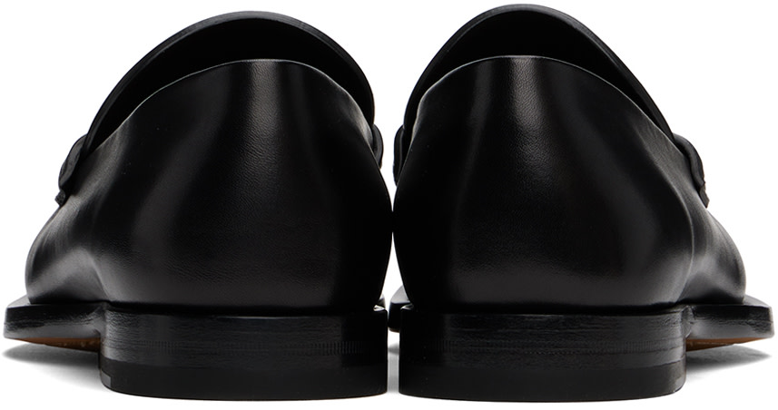 The Row: Black Novus Loafers | SSENSE Denmark