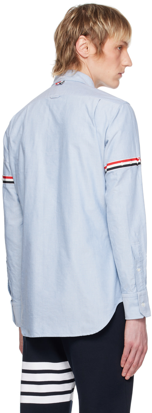 armbands dress shirt Thom Browne White Supersize RWB Armbands Shirt Thom Browne