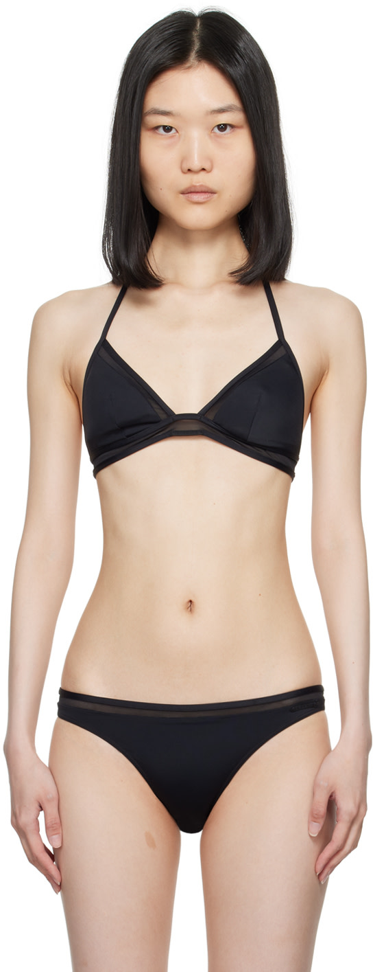 LA PERLA　ラペルラ　水着　サイズ44　ブラック M-L La Perla: ブラック パネル ビキニトップ | SSENSE 日本