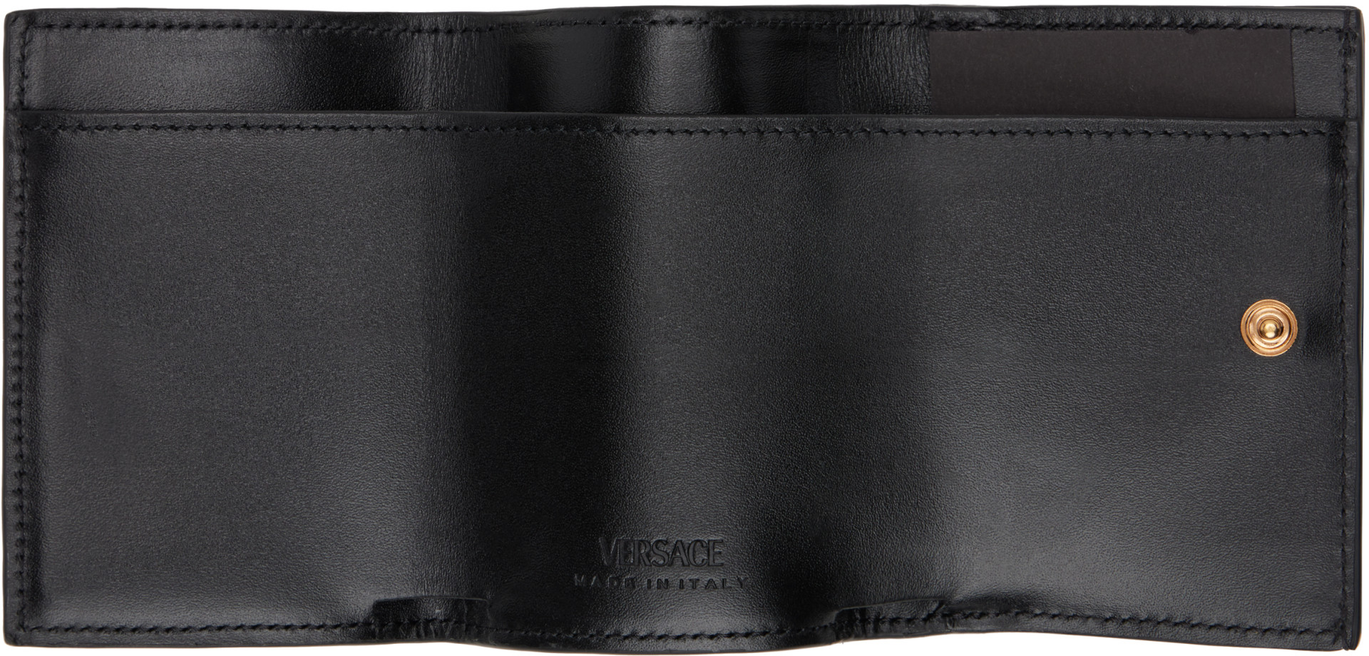Versace - ブラック メドゥーサ ビギー 三つ折り財布