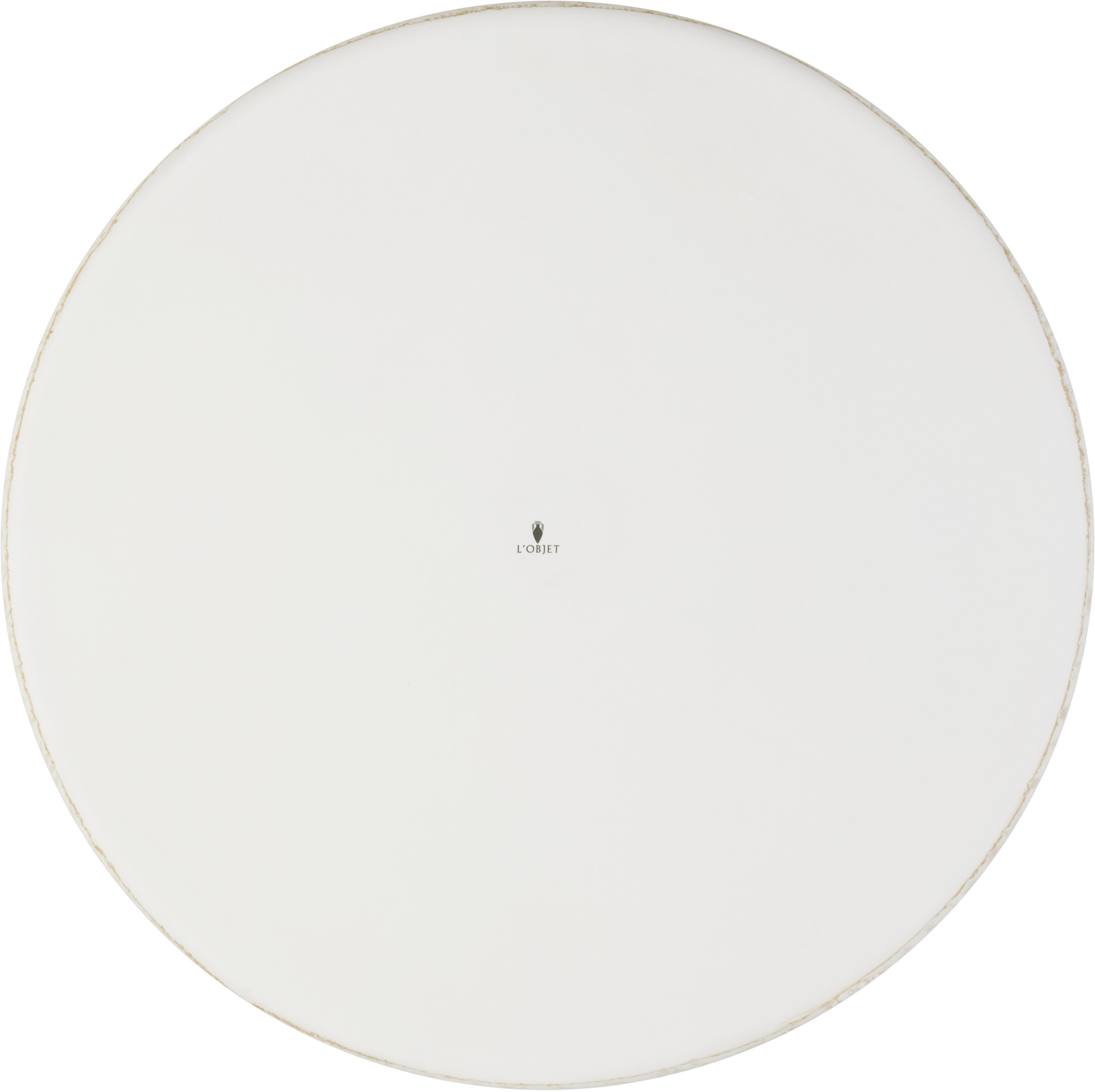 L’OBJET - Grand plateau rond beige - Terra