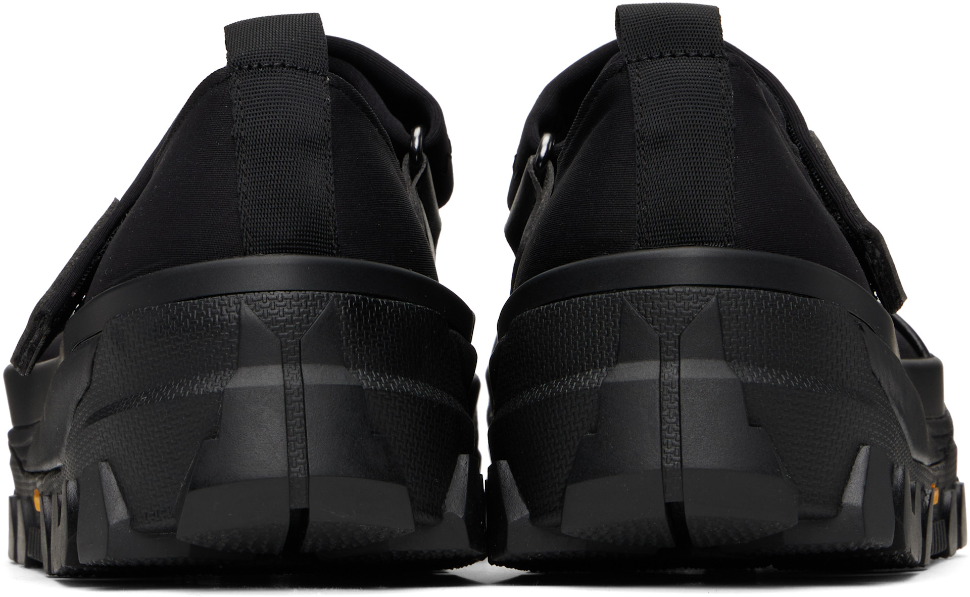 AMOMENTO: Black Vibram Mary Jane Ballerina Flats | SSENSE