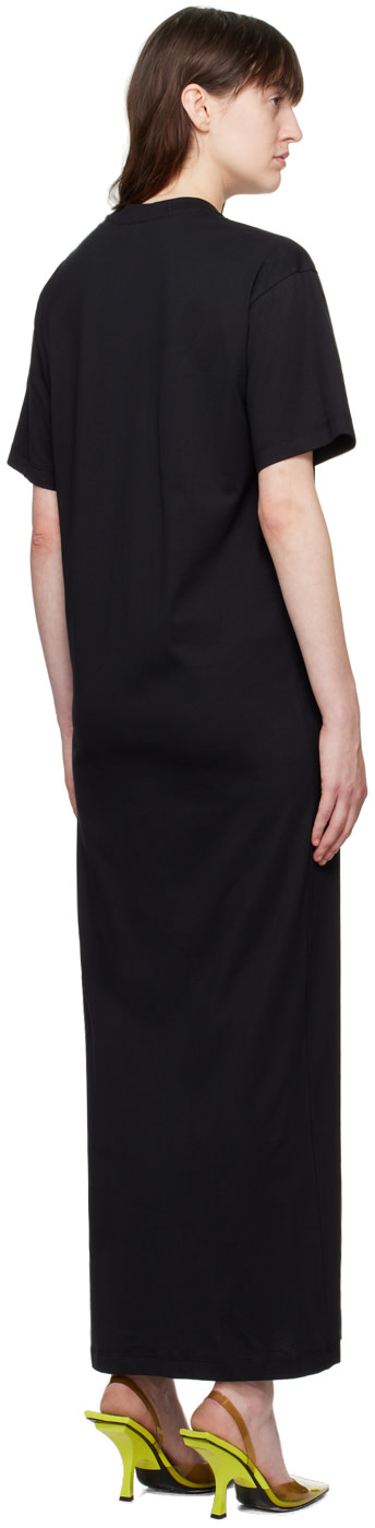 MSGM - Robe longue surdimensionnée noire
