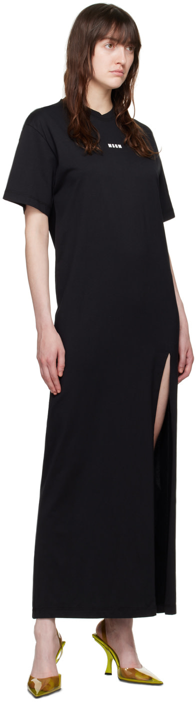 MSGM - Robe longue surdimensionnée noire