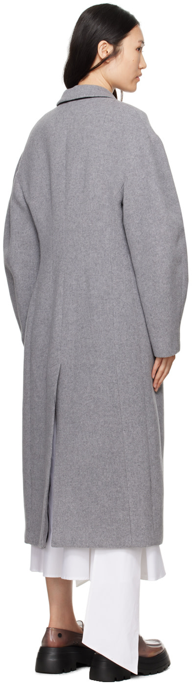 MSGM - Gray Dropped Shoulder Coat