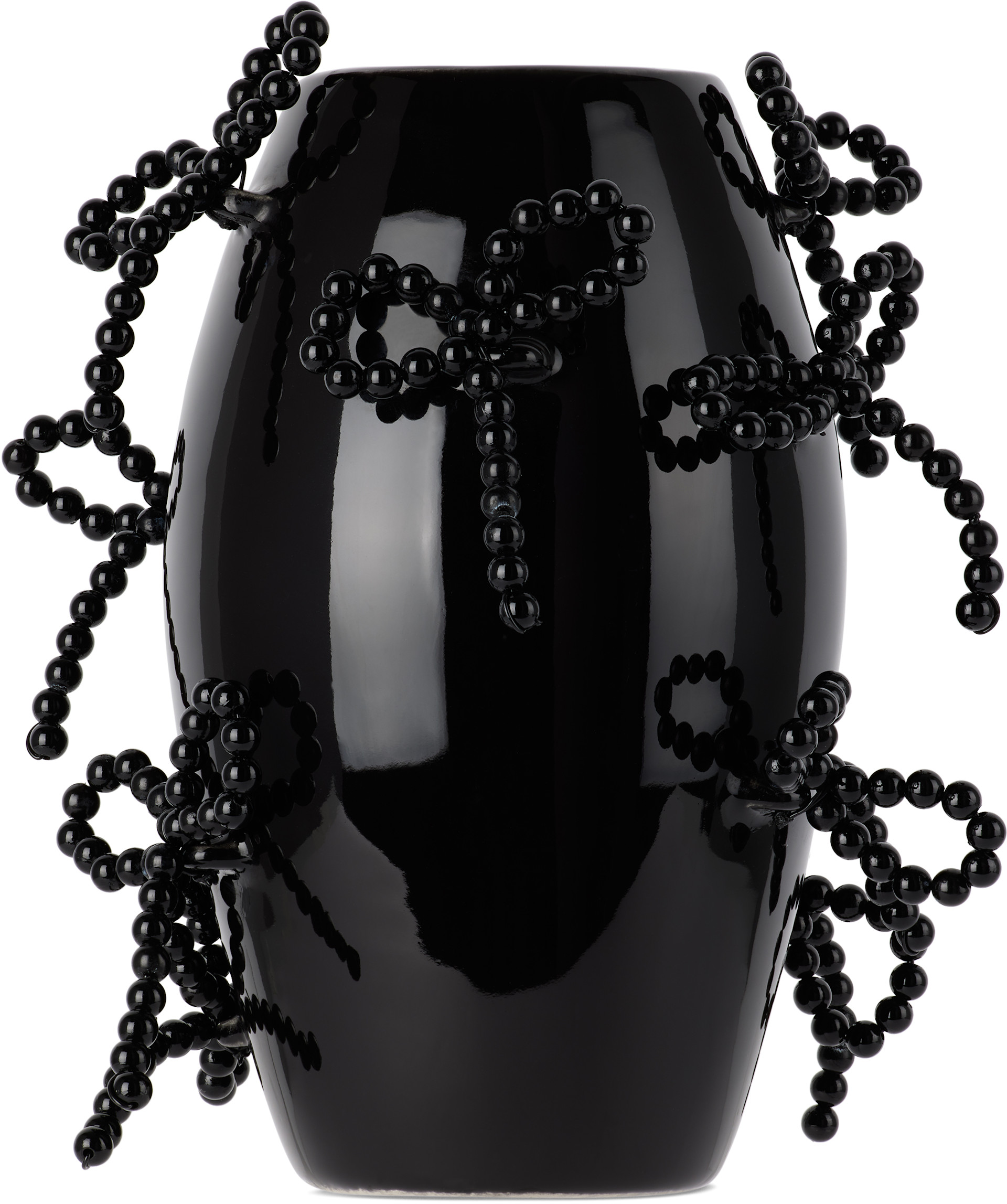 Completedworks - Petit vase Pearly Pearl noir - Fold