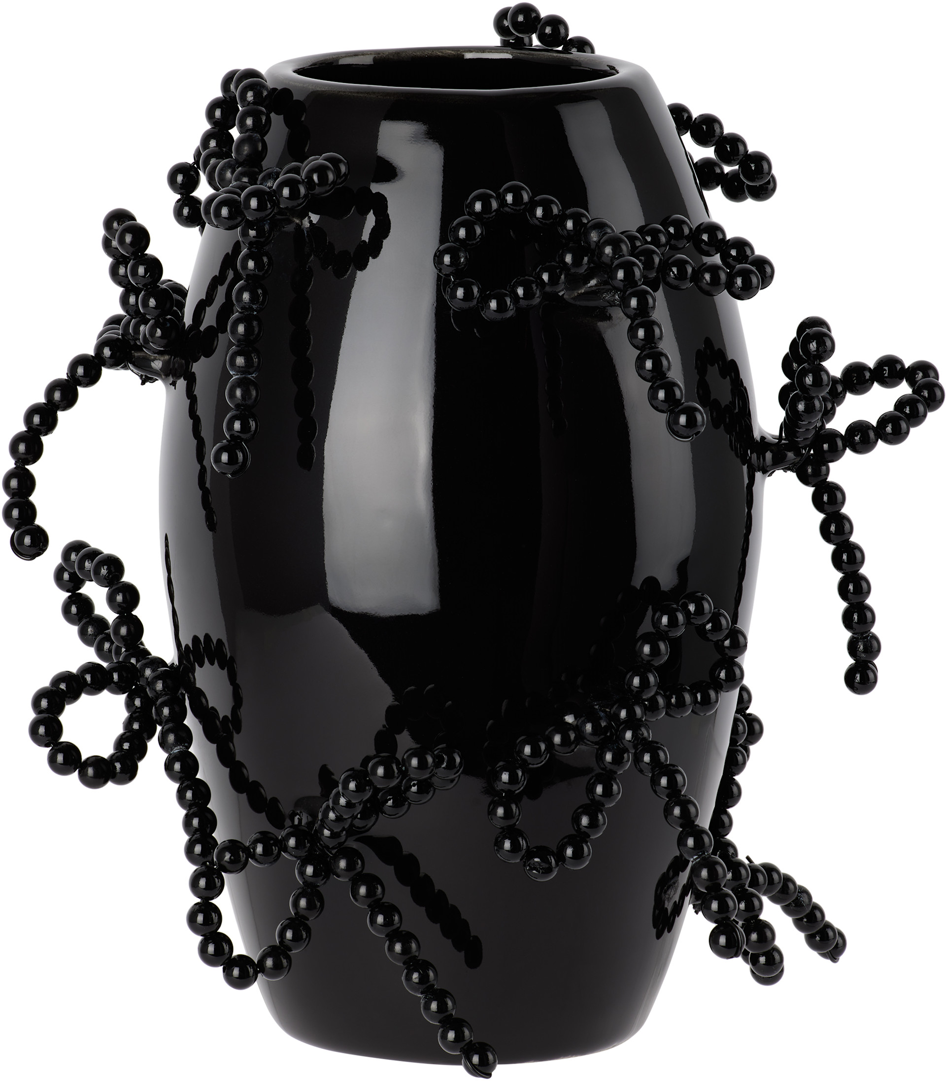 Completedworks - Petit vase Pearly Pearl noir - Fold