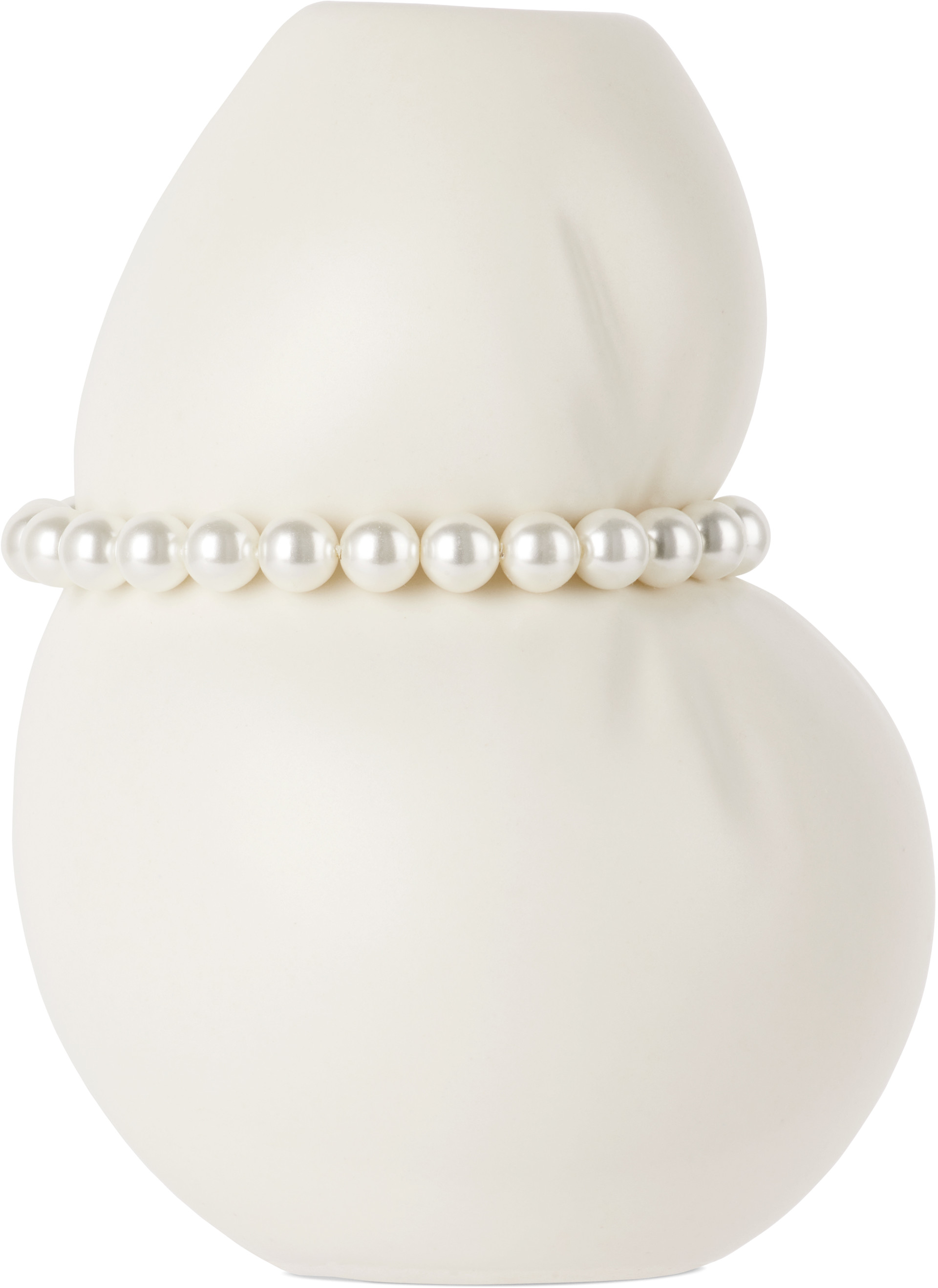 Completedworks - White Squeezed Small Vase