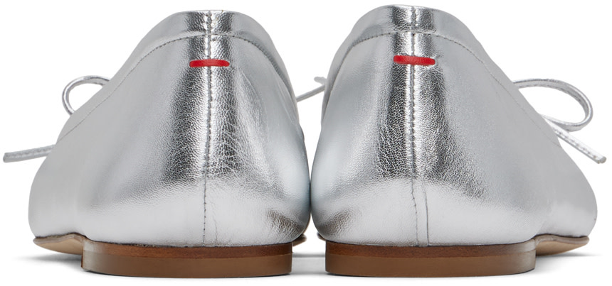 Aeyde - Ballerines Delfina argentées