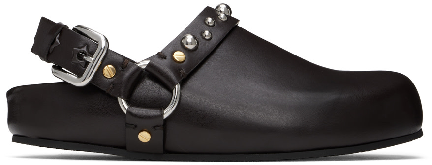 Stella McCartney - Sabots Elyse bruns à clous