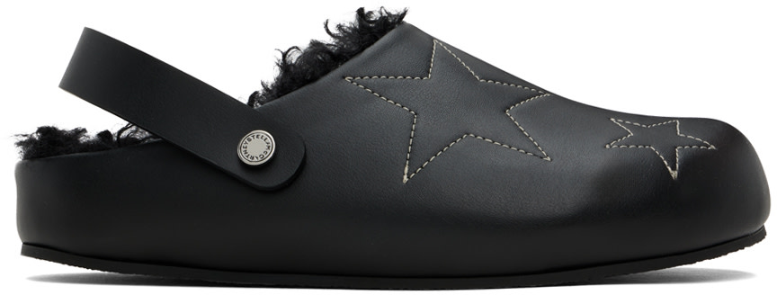 Stella McCartney - Mules noires à bride arrière transformable