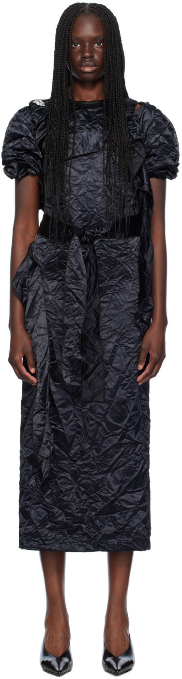 Meryll Rogge - Robe midi plissée noire