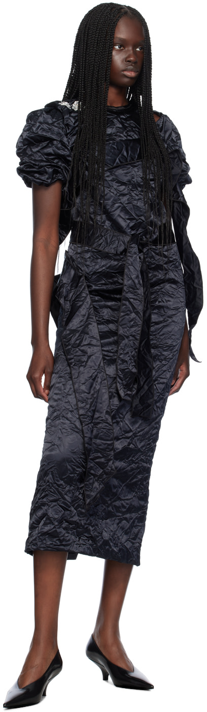 Meryll Rogge - Robe midi plissée noire