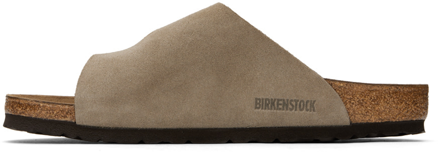 Birkenstock: Taupe Regular Zürich Sandals | SSENSE
