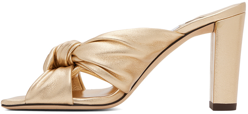 Jimmy Choo - Mules Avenue 85 dorées