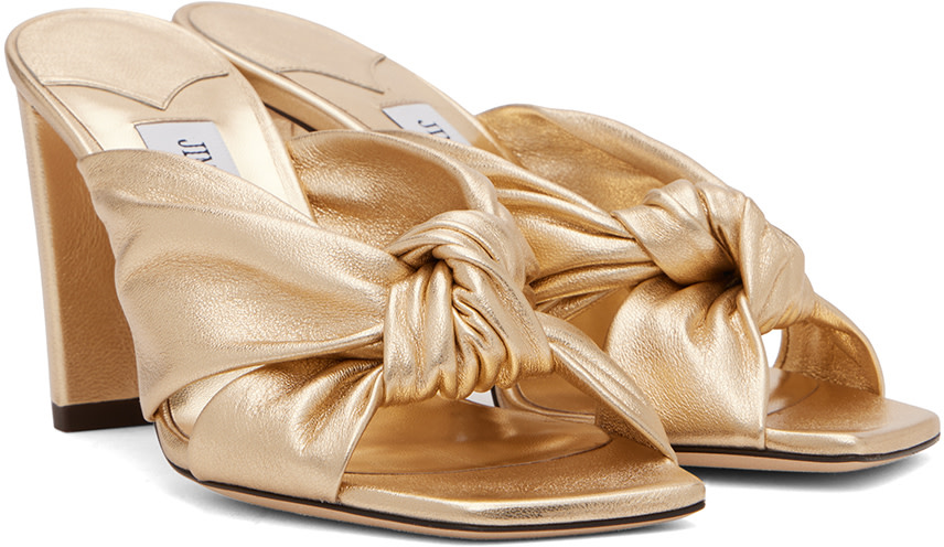 Jimmy Choo - Mules Avenue 85 dorées