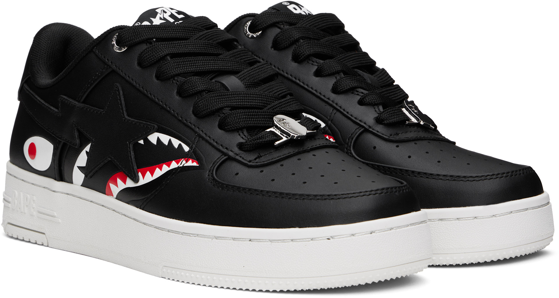 BAPE - Black STA Shark Sneakers