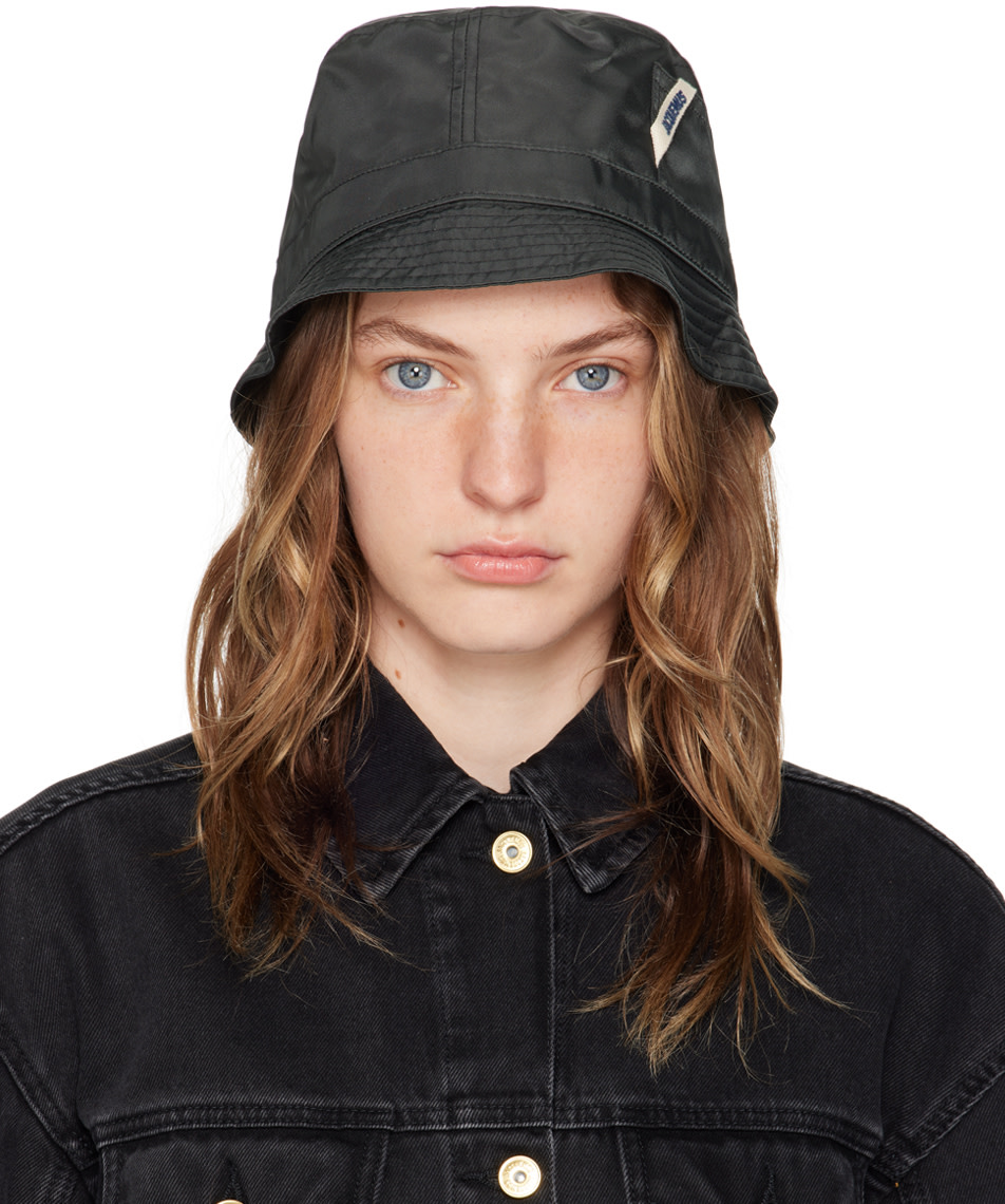 JACQUEMUS: Les Classiquesコレクション ブラック Le bob Ovalie