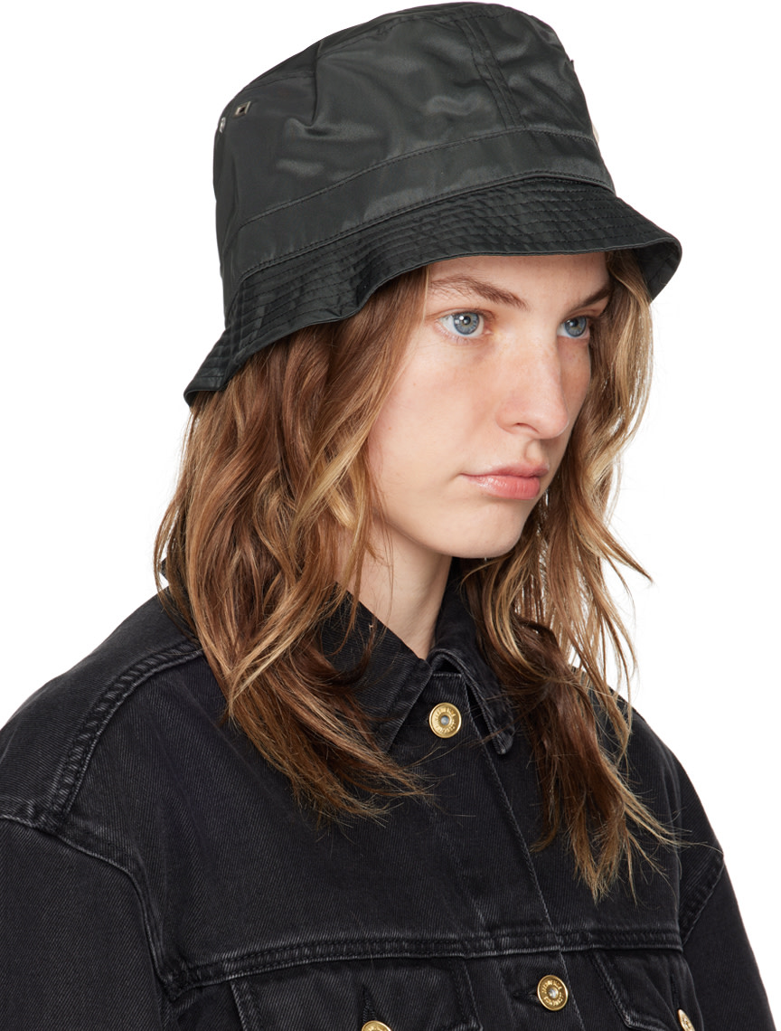 JACQUEMUS: Black Les Classiques 'Le bob Ovalie' Bucket Hat