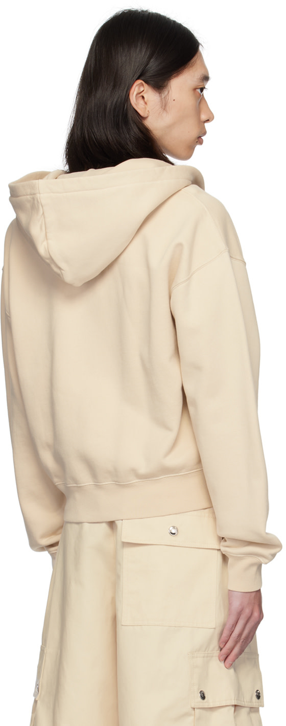 JACQUEMUS: La Casaコレクション ベージュ Le hoodie Gros Grain zippé