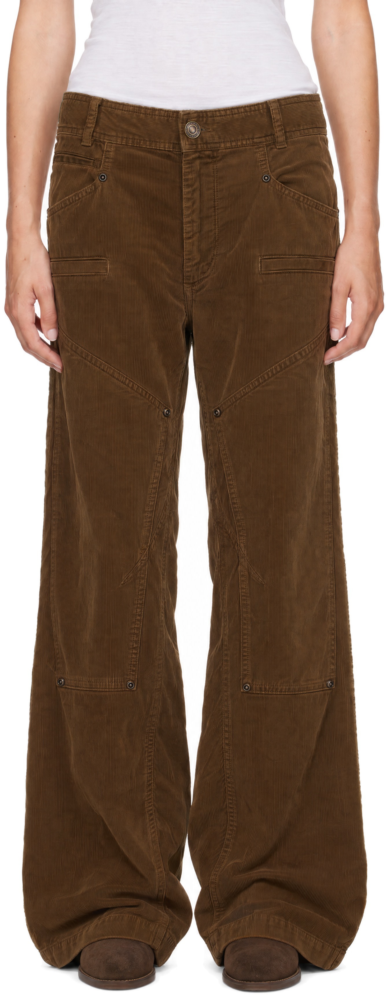 Isabel Marant - Pantalon Emmi kaki