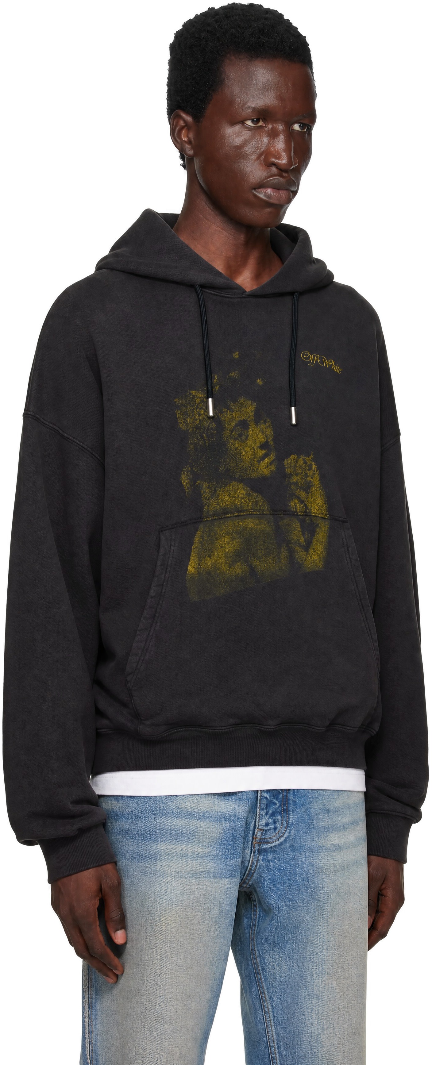 Off-White - Black Blurred Bacchus Hoodie