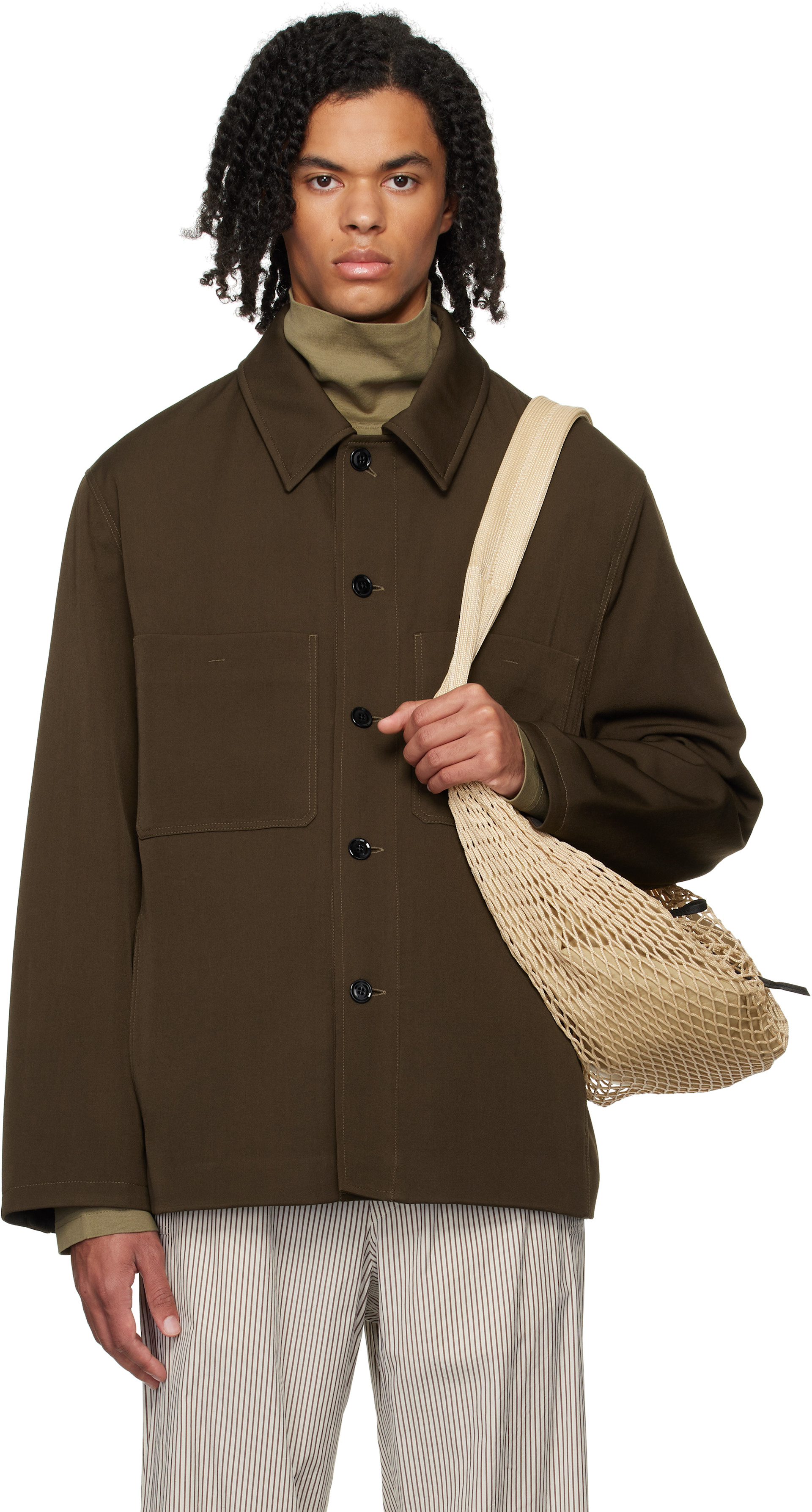 LEMAIRE - Brown Wadded Facing Jacket