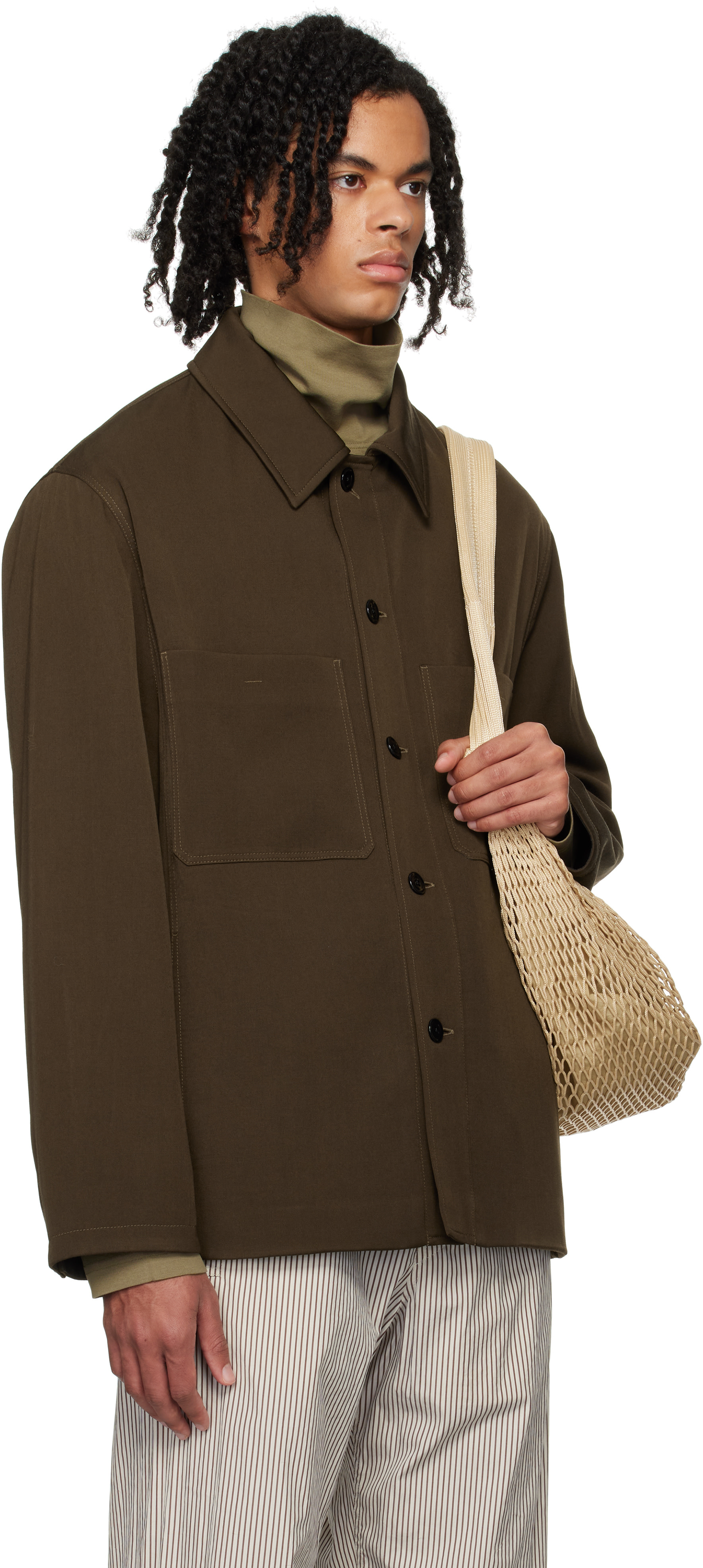 LEMAIRE - Brown Wadded Facing Jacket