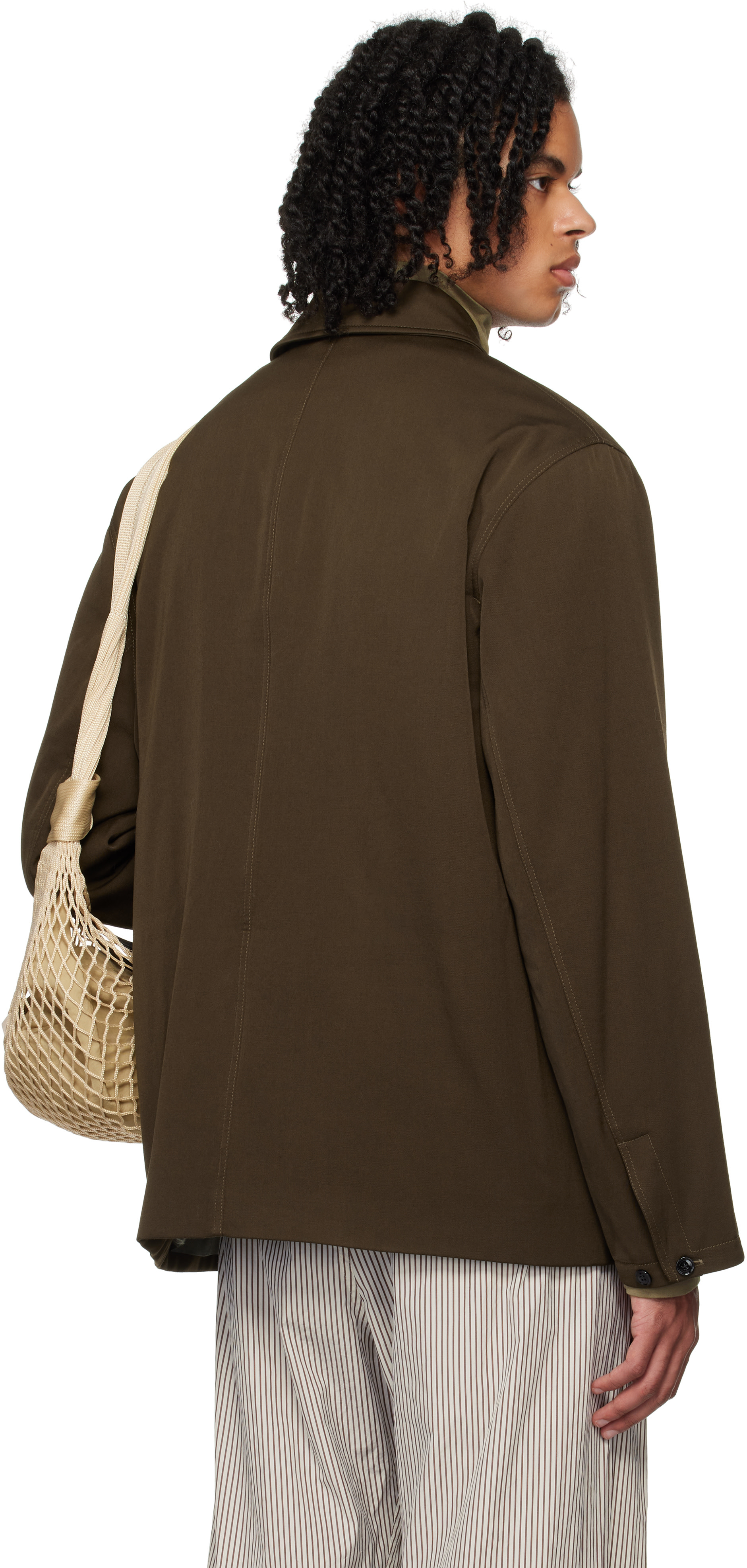 LEMAIRE - Brown Wadded Facing Jacket